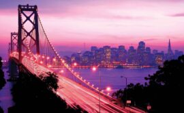 368x254 City (San Francisco Golden Gate Bridge) - Most - Grad - Roza - 3D fototapeta zidni mural foto tapeta