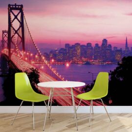 368x254 City (San Francisco Golden Gate Bridge) - Most - Grad - Roza - 3D fototapeta zidni mural foto tapeta
