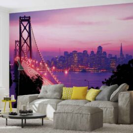 368x254 City (San Francisco Golden Gate Bridge) - Most - Grad - Roza - 3D fototapeta zidni mural foto tapeta