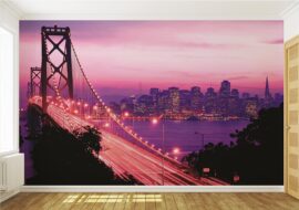 368x254 City (San Francisco Golden Gate Bridge) - Most - Grad - Roza - 3D fototapeta zidni mural foto tapeta