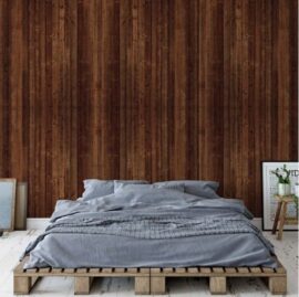 368x254 Texture (Wooden Wall Brown) - Drvo tekstura - Drveni zid - 3D fototapeta zidni mural foto tapeta