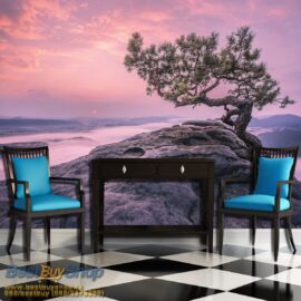 254x184 Nature (Mountain Peak Lonely Tree) - Planinski vrh - Planina -  - 3D fototapeta zidni mural foto tapeta