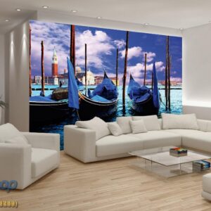 141p4-3 gondola venecija italija reka more fototapeta foto tapeta 3d tapete fototapet