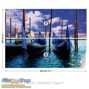 141p4-5 gondola venecija italija reka more fototapeta foto tapeta 3d tapete fototapet