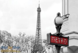 368x254 City (Paris Eiffel Tower Red Metro) - Pariz - Ajfelov toranj - Francuska - 3D fototapeta zidni mural foto tapeta