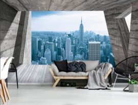 368x254 City (New York Terrace Panorama) - New York - Most - Grad - 3D fototapeta zidni mural foto tapeta