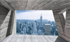 368x254 City (New York Terrace Panorama) - New York - Most - Grad - 3D fototapeta zidni mural foto tapeta