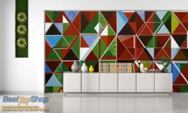 368x254 Abstraction (Triangle Art) - Apstrakcija - 3D fototapeta zidni mural foto tapeta