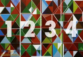 368x254 Abstraction (Triangle Art) - Apstrakcija - 3D fototapeta zidni mural foto tapeta