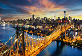 368x254 City (NY Queensboro Bridge Skyline) - New York - Most - Grad - 3D fototapeta zidni mural foto tapeta