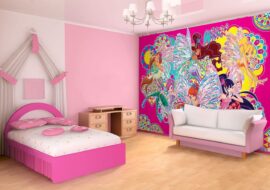 993P8-1 za deciju sobu motiv za decu disney dizni 3d fototapeta foto tapet tapeta zidni mural 368x254 Kids (Winx Club Disney Licence) - Tapeta za devojčice - 3D fototapeta zidni mural foto tapeta