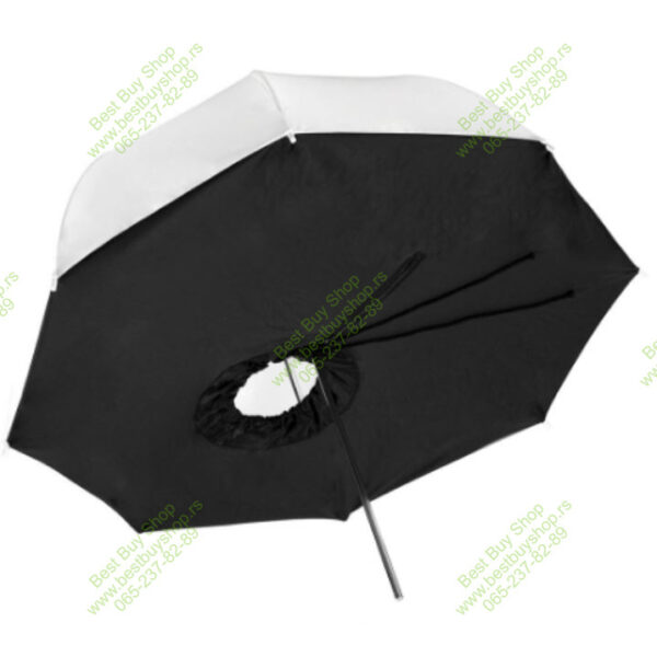 foto softbox kisobran 85cm belo crni foto kisobran belo crni 85cm