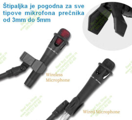 Mikrofonski stalak, nosač za dva mikrofona