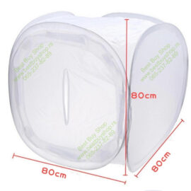 foto sator 80cm sa 4 pozadine ight box, tent, fotobox, foto box, fotografski šator, mini studio, sator 80cm, beli foto šator 80cm