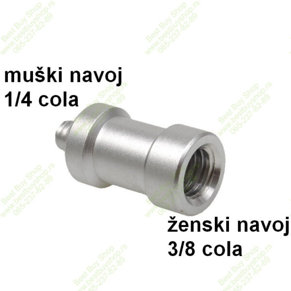 Spigot adapter redukcija muški 1/4 - ženski 3/8