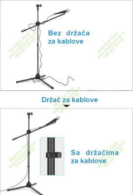 Mikrofonski stalak, nosač za dva mikrofona