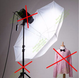 upotreba kisobrana u fotografisanju Kisobran beli 83cm studijski soft providni