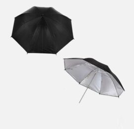 Kisobran crno srebrni 83cm studijski