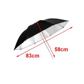 Kisobran crno srebrni 83cm studijski