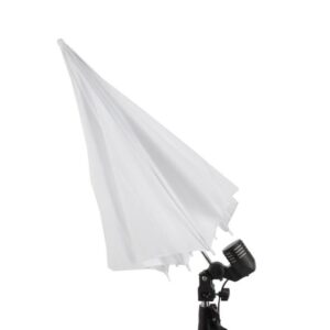 Foto kišobran beli 110cm sa stalkom 240cm