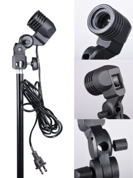 Foto kišobran beli 110cm sa stalkom 240cm