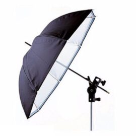 Kisobran crno srebrno beli 83cm studijski