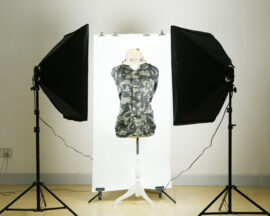 Bela pozadina za foto studio 2x1m