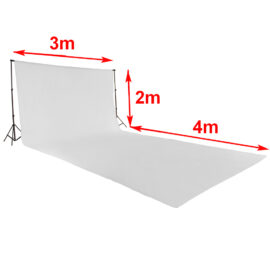 Bela pozadina za foto studio 6x3m