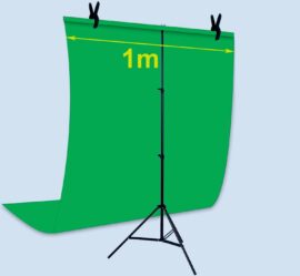 Zelena pozadina za foto studio 2x1m