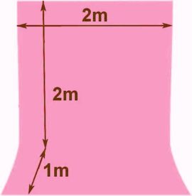 Roza pozadina za foto studio 3x2m