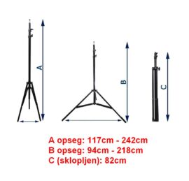 Studijski stalak (max visina 242cm)
