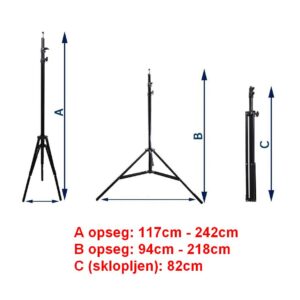 Studijski stalak (max visina 242cm)