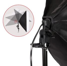 Softbox 40x40cm sa sijalicom 135W i stalkom 2m