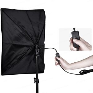 Softbox 40x40cm sa sijalicom 135W i stalkom 2m