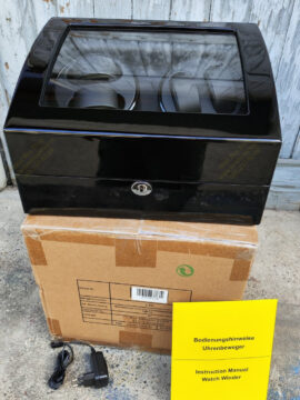 Kutija za automatik satove WW4+5 Swing BL-BL-LED/Bon Mercato/Germany