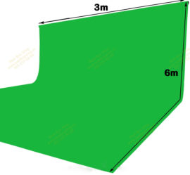 Zeleni foto studio 36m2 green screen chromakey pozadina - model 2