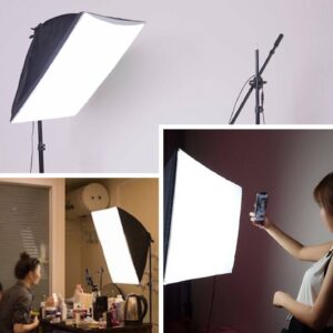 Softbox 40x40cm sa sijalicom 135W i stalkom 2m