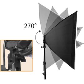 Softbox 40x40cm sa sijalicom 135W i stalkom 2m