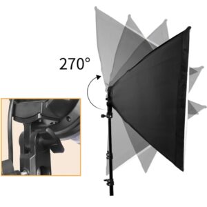 Softbox 40x40cm sa sijalicom 135W i stalkom 2m