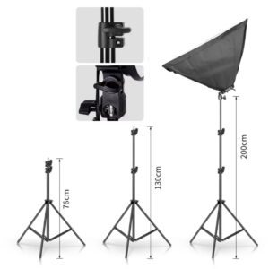 Softbox 40x40cm sa sijalicom 135W i stalkom 2m