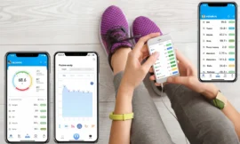 Pametna Bluetooth vaga za merenje telesne težine i masti – crna.